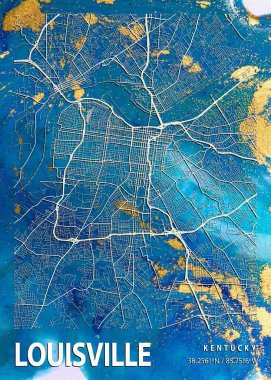 Louisville - Amerika Birleşik Devletleri Fusia Mermer Haritası dünyanın en ünlü şehirlerinin güzel baskılarıdır. Bu fiyata böyle bir baskı bulamazsın..