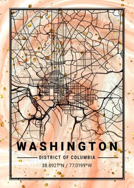Washington - Amerika Birleşik Devletleri Frangipani Mermer Haritası dünyanın en ünlü şehirlerinin güzel bir kopyası. Bu fiyata böyle bir baskı bulamazsın..