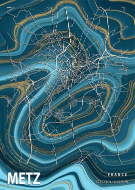 Metz - Fransa Gardenya Mermer Haritası dünyanın en ünlü şehirlerinin güzel bir kopyası. Bu fiyata böyle bir baskı bulamazsın..