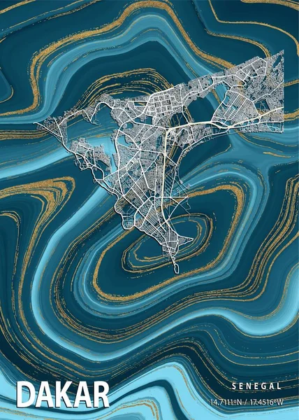 Dakar - Senegal Gardenya Mermer Haritası dünyanın en ünlü şehirlerinin güzel bir kopyası. Bu fiyata böyle bir baskı bulamazsın..
