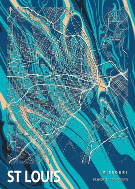 St. Louis - Amerika Birleşik Devletleri Gazania Mermer Haritası dünyanın en ünlü şehirlerinin güzel baskılarıdır. Bu fiyata böyle bir baskı bulamazsın..