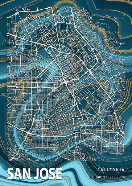 San Jose - Birleşik Devletler Gardenya Mermer Haritası dünyanın en ünlü şehirlerinin güzel bir kopyası. Bu fiyata böyle bir baskı bulamazsın..