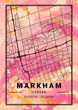 Markham - Kanada Gerbere Mermer Haritası dünyanın en ünlü şehirlerinin güzel bir kopyası. Bu fiyata böyle bir baskı bulamazsın..