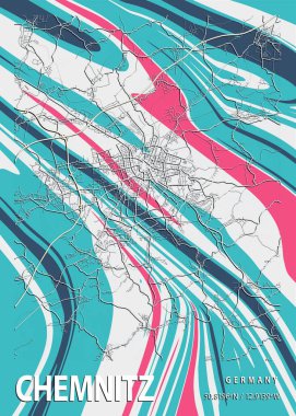 Chemnitz - Almanya Glorybower Mermer Haritası dünyanın en ünlü şehirlerinin güzel bir kopyası. Bu fiyata böyle bir baskı bulamazsın..