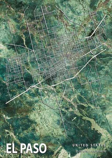 Paso Ηνωμένες Πολιτείες Gloxinia Marble Map Είναι Μια Πανέμορφη Έκδοση — Φωτογραφία Αρχείου