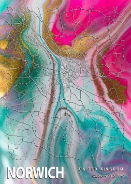 Norwich - Birleşik Krallık Hibiscus Mermer Haritası dünyanın en ünlü şehirlerinin güzel baskılarıdır. Bu fiyata böyle bir baskı bulamazsın..