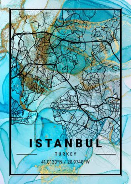 İstanbul - Türkiye Bahçecilik Mermer Haritası dünyanın en ünlü şehirlerinin güzel bir kopyası. Bu fiyata böyle bir baskı bulamazsın..