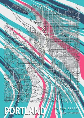 Portland - Amerika Birleşik Devletleri Glorybower Mermer Haritası dünyanın en ünlü şehirlerinin güzel bir kopyası. Bu fiyata böyle bir baskı bulamazsın..