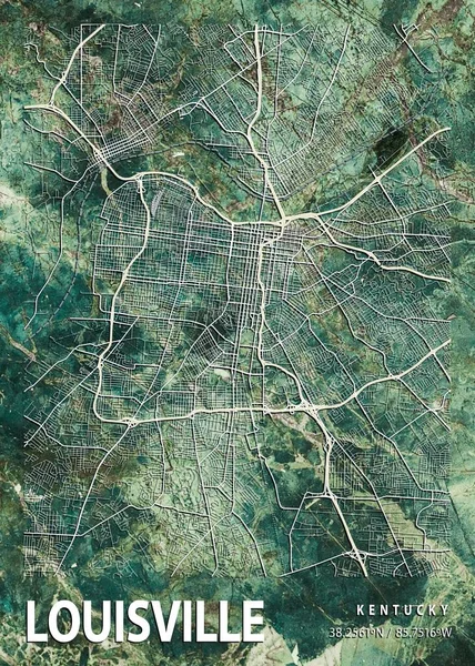 Louisville Ηνωμένες Πολιτείες Gloxinia Marble Map Είναι Όμορφες Εκτυπώσεις Των — Φωτογραφία Αρχείου