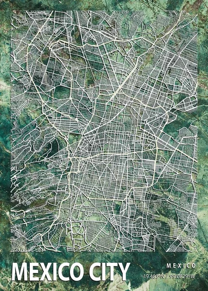 Mexico City Mexico Gloxinia Marble Map Είναι Όμορφες Εκτυπώσεις Των — Φωτογραφία Αρχείου