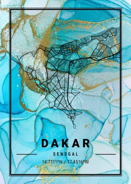 Dakar - Senegal Bahçecilik Mermer Haritası dünyanın en ünlü şehirlerinin güzel bir kopyası. Bu fiyata böyle bir baskı bulamazsın..