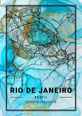 Rio De Janeiro - Brezilya Bahçıvanlık Mermer Haritası dünyanın en ünlü şehirlerinin güzel bir kopyası. Bu fiyata böyle bir baskı bulamazsın..