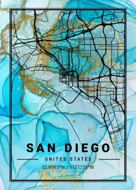 San Diego - Amerika Birleşik Devletleri Bahçıvanlık Mermer Haritası dünyanın en ünlü şehirlerinin güzel baskılarıdır. Bu fiyata böyle bir baskı bulamazsın..