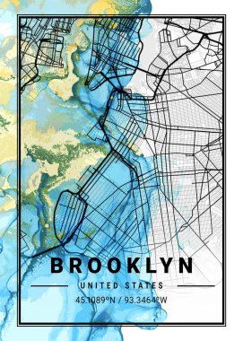 Brooklyn - Amerika Birleşik Devletleri Yasemin Mermer Haritası dünyanın en ünlü şehirlerinin güzel bir kopyası. Bu fiyata böyle bir baskı bulamazsın..
