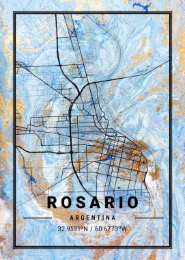 Rosario, Arjantin Jessamine Mermer Haritası dünyanın en ünlü şehirlerinin güzel bir kopyası. Bu fiyata böyle bir baskı bulamazsın..