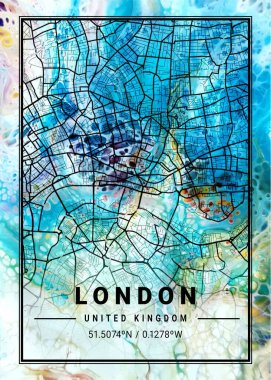 Londra - Birleşik Krallık Marigold Mermer Haritası dünyanın en ünlü şehirlerinin güzel baskılarıdır. Bu fiyata böyle bir baskı bulamazsın..
