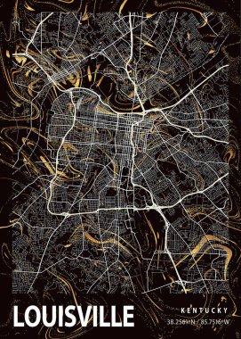 Louisville - Birleşik Devletler Montbretia Mermer Haritası dünyanın en ünlü şehirlerinin güzel bir kopyası. Bu fiyata böyle bir baskı bulamazsın..