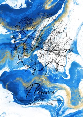 Floransa - İtalya Oleander Mermer Haritası dünyanın en ünlü şehirlerinin güzel bir kopyası. Bu fiyata böyle bir baskı bulamazsın..