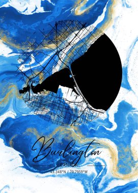 Burlington - Kanada Oleander Mermer Haritası dünyanın en ünlü şehirlerinin güzel bir kopyası. Bu fiyata böyle bir baskı bulamazsın..