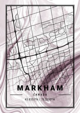 Markham - Kanada Orkideleri Mermer Haritası dünyanın en ünlü şehirlerinin güzel bir kopyası. Bu fiyata böyle bir baskı bulamazsın..