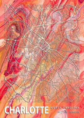 Charlotte, Amerika Birleşik Devletleri İstatistik Mermer Haritası dünyanın en ünlü şehirlerinin güzel baskılarıdır. Bu fiyata böyle bir baskı bulamazsın..