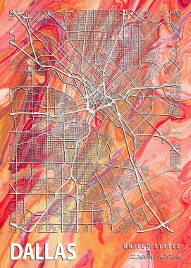 Dallas - Amerika Birleşik Devletleri İstatistik Mermer Haritası dünyanın en ünlü şehirlerinin güzel bir kopyası. Bu fiyata böyle bir baskı bulamazsın..