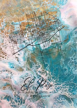 El Paso - Amerika Birleşik Devletleri Strelitzia Mermer Haritası dünyanın en ünlü şehirlerinin güzel baskılarıdır. Bu fiyata böyle bir baskı bulamazsın..