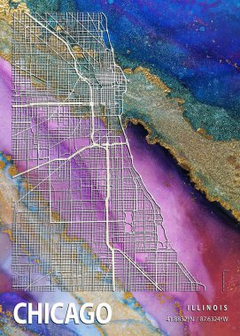 Chicago - Amerika Birleşik Devletleri Güneş Çiçeği Mermer Haritası dünyanın en ünlü şehirlerinin güzel bir kopyası. Bu fiyata böyle bir baskı bulamazsın..