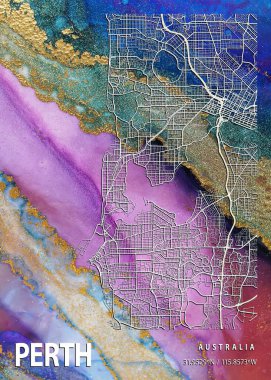 Perth - Avustralya Güneş Çiçeği Mermer Haritası dünyanın en ünlü şehirlerinin güzel bir kopyası. Bu fiyata böyle bir baskı bulamazsın..