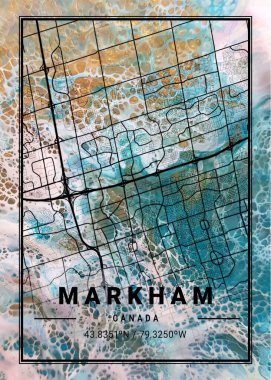 Markham - Kanada Sunmix Mermer Haritası dünyanın en ünlü şehirlerinin güzel bir kopyası. Bu fiyata böyle bir baskı bulamazsın..
