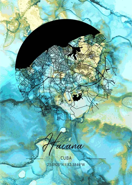 Αβάνα Κούβα Μαρμάρινος Χάρτης Tigridia Είναι Πανέμορφος Χάρτης Των Πιο — Φωτογραφία Αρχείου