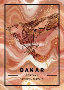 Dakar - Senegal Violet Mermer Haritası dünyanın en ünlü şehirlerinin güzel bir kopyası. Bu fiyata böyle bir baskı bulamazsın..