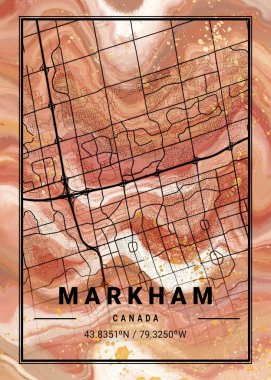 Markham - Kanada Violet Mermer Haritası dünyanın en ünlü şehirlerinin güzel bir kopyası. Bu fiyata böyle bir baskı bulamazsın..