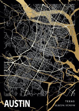 Austin - ABD Wisteria Mermer Haritası dünyanın en ünlü şehirlerinin güzel bir kopyası. Bu fiyata böyle bir baskı bulamazsın..