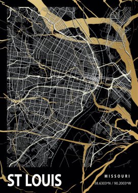 St. Louis - Birleşik Devletler Wisteria Mermer Haritası dünyanın en ünlü şehirlerinin güzel bir kopyası. Bu fiyata böyle bir baskı bulamazsın..
