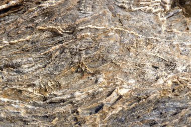 Karmaşık, eski, doğal, mermer kaplamalı çok renkli bir taş.