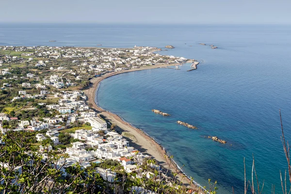 Panoramatický Výhled Letovisko Chora Moře Severní Sporades Ostrov Skyros Řecko Royalty Free Stock Obrázky