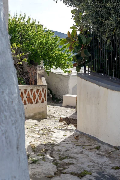 Narrow Streets Historical Town Chora Northern Sporades Skyros Island Greece — Stock Fotó
