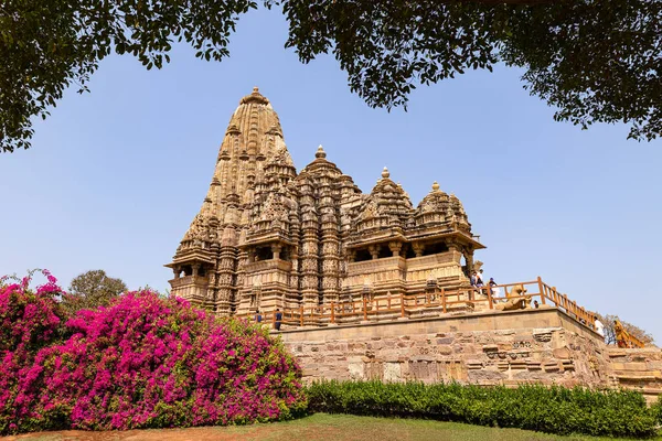 Храм Парке Кхаджурахо Индия — стоковое фото