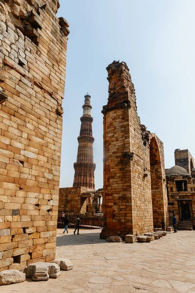 Башня Кутуб Минар Нью Дели Индия — стоковое фото