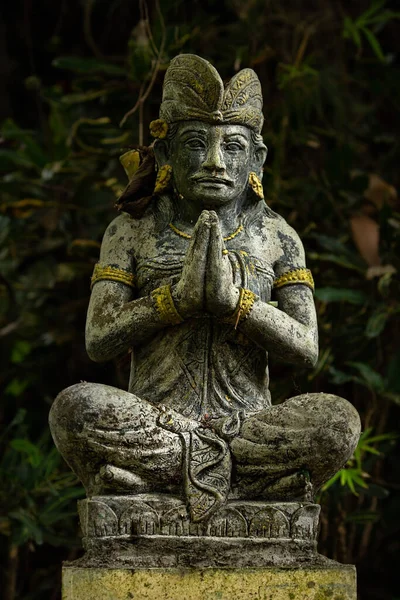 Estatua Piedra Sobre Fondo Oscuro Bali Países Bajos — Foto de Stock