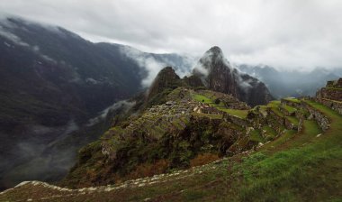 Machu Picchu 'nun manzarası. Peru.