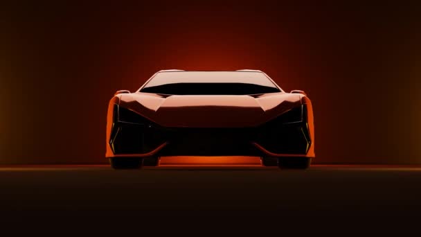Аурангабад Индия Октября 2023 Года Рендеринг Новой Модели Lamborghini Revuelto — стоковое видео