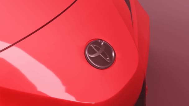 Аурангабад Індія Жовтня 2023 Рендеринг Toyota Supra Mk5 Кінематографічні Погляди — стокове відео
