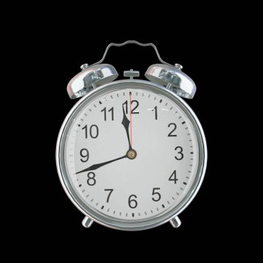 Akşam 11: 42 veya AM Vintage Çelik Alarm Saati