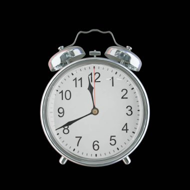 Akşam 11: 41 veya AM Vintage Çelik Alarm Saati