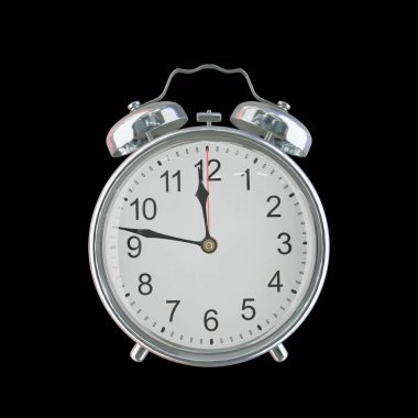 Akşam 11: 47 veya AM Vintage Çelik Alarm Saati