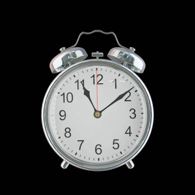 11: 09 PM veya AM Vintage Çelik Alarm Saati