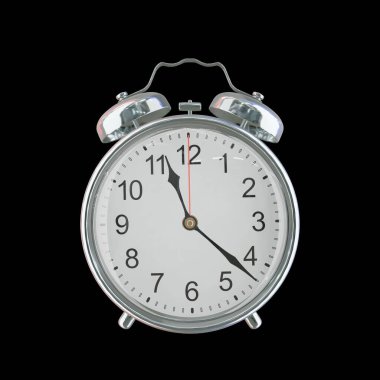 Akşam 11: 22 veya AM Vintage Çelik Alarm Saati
