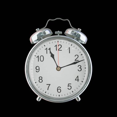 Akşam 11: 12 veya AM Vintage Çelik Alarm Saati